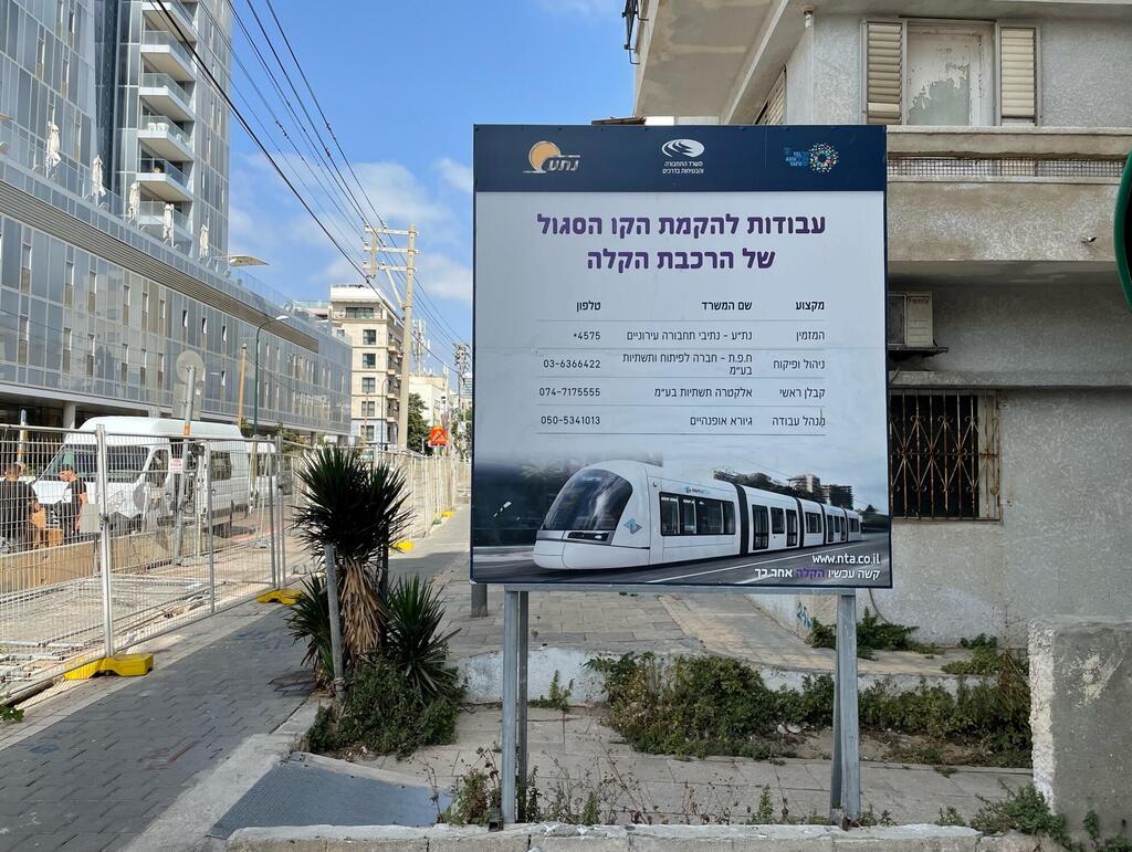 רכבת קלה נת"ע הקו הסגול תל אביב ארלוזורוב