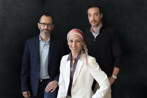 Shaul Ilan COO (from left), Dr. Iris Grossman, Chief Therapeutics Officer, and CEO Yaniv Erlich. 