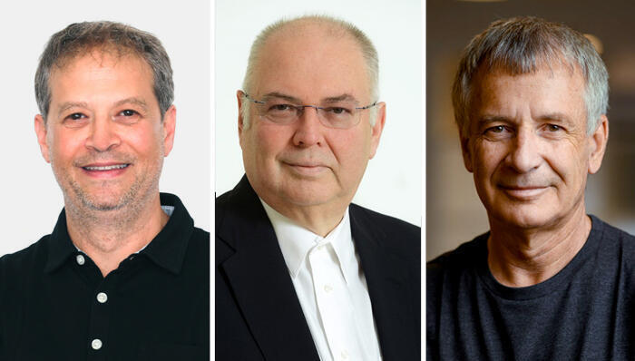 <span style="font-weight: normal;">Right to left: </span>Benny Schnaider, Reuven Ben-Menachem, Gil Pekelman 