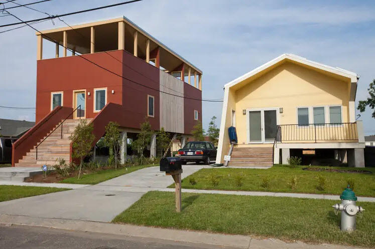 ניו אורליאנס בתים ששופצו בפרויקט Make It Right בראד פיט 