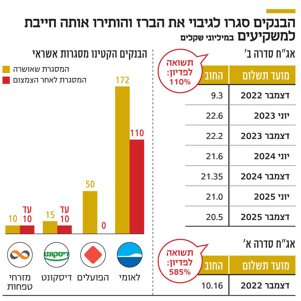 אינפו הבנקים סגרו לגיבוי את הברז והותירו אותה חייבת