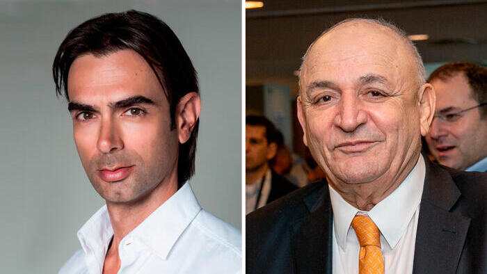 מימין יצחק תשובה ו עידן ולס 