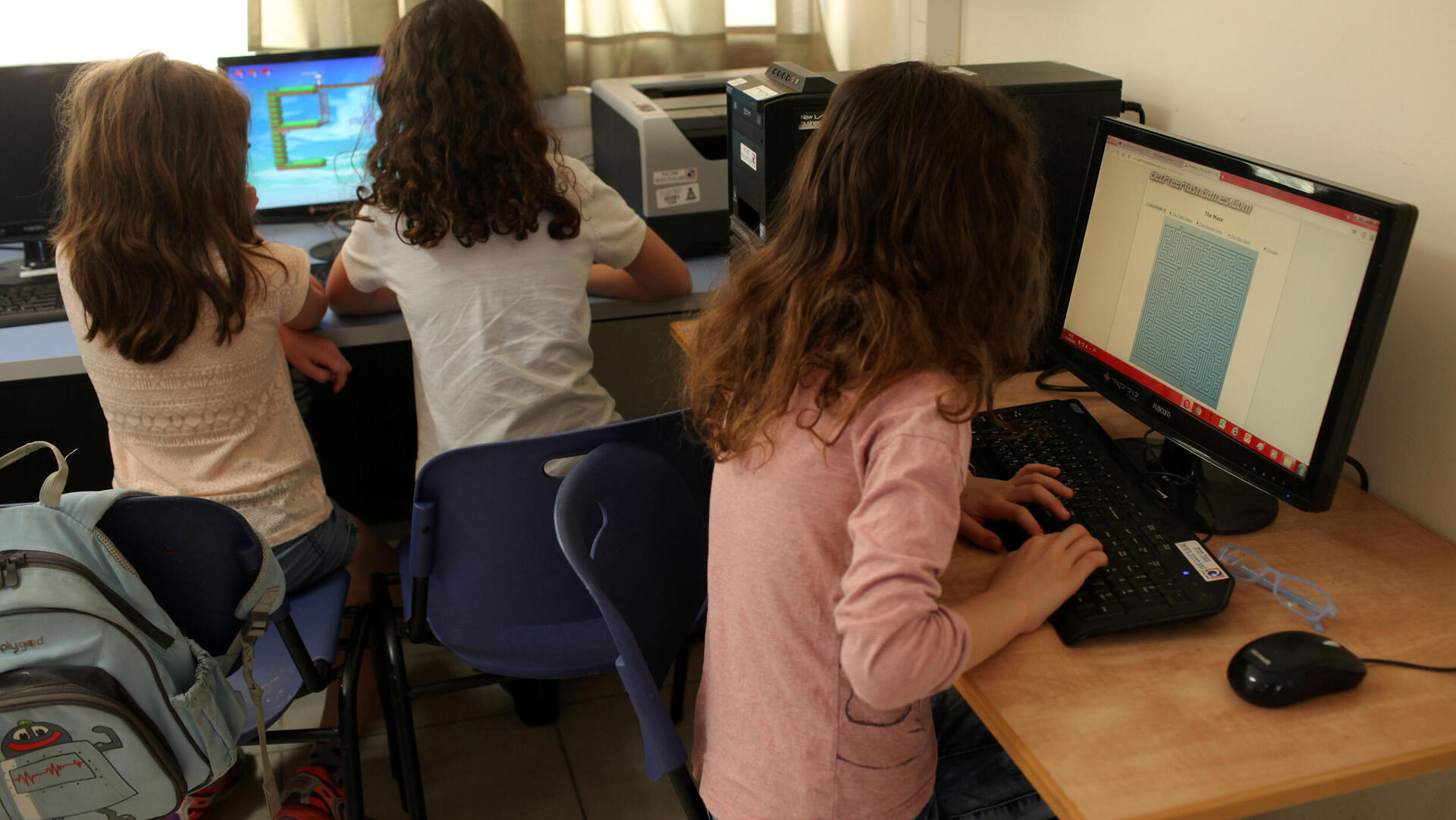 שיעור מחשבים כיתה