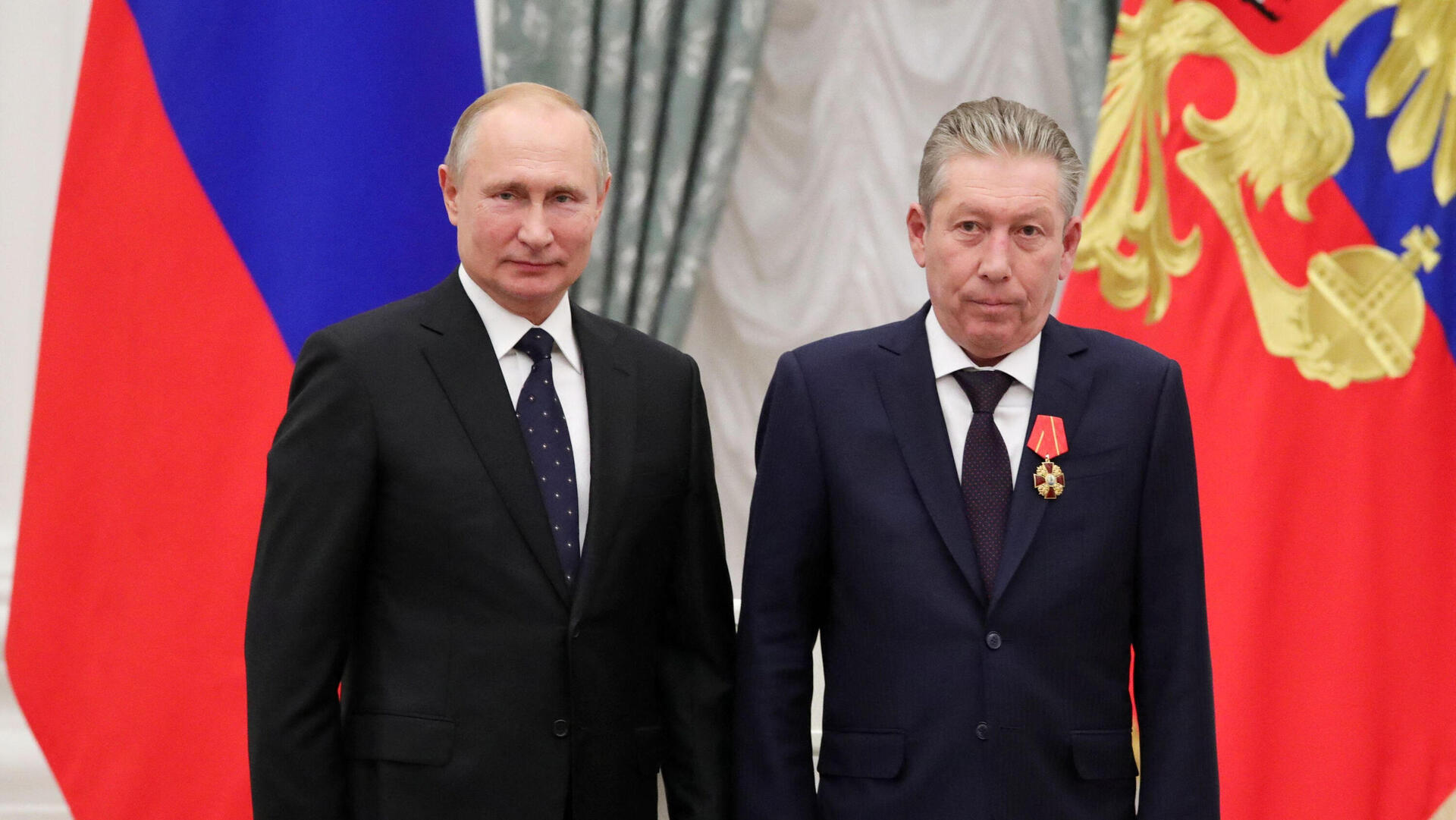 ראוויל מאגנוב עם נשיא רוסיה ולדימיר פוטין