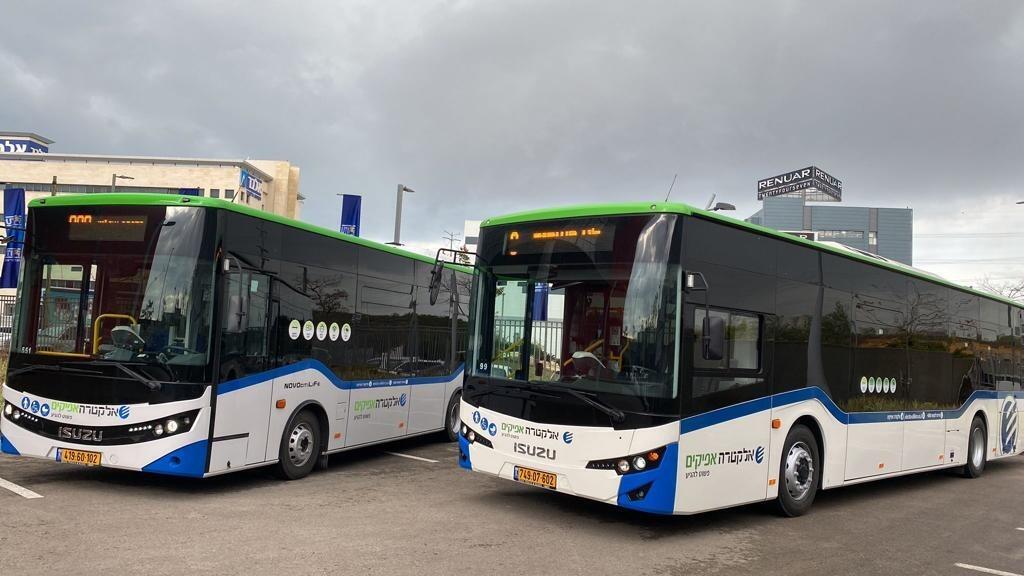 אוטובוסים אוטובוס תחבורה ציבורית של חברת אלקטרה אפיקים אלקטרה-אפיקים