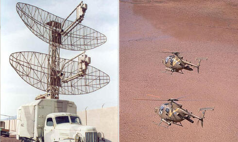 מימין: דיפנדרים באוויר ומכ"מ P15 שהוצב בדאמור כחלק ממערך הגילוי בלבנון, צילום: ארכיון חיל האוויר, USAF