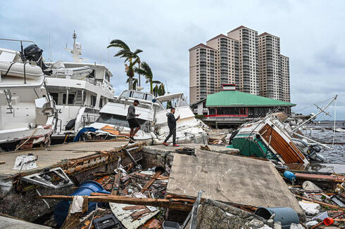 ההרס בפורט מאיירס בעקבות ההוריקן, AFP
