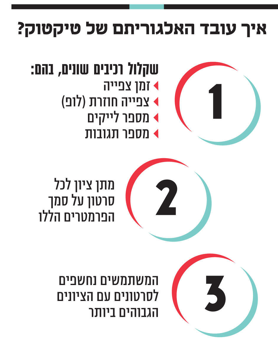 אינפו איך עובד האלגוריתם של טיקטוק