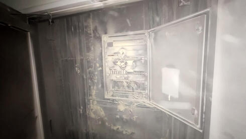 הארון שנשרף במגדל רסיטל בתל אביב , צילום: באדיבות כבאות והצלה לישראל