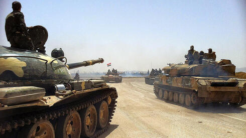 טנקים ונגמ"שי נ"מ סוריים מתקדמים לחזית, צילום: t intel