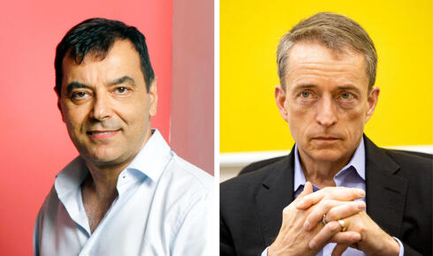 Intel CEO Pat Gelsinger (right) and Mobileye founder Amnon Shashua. 