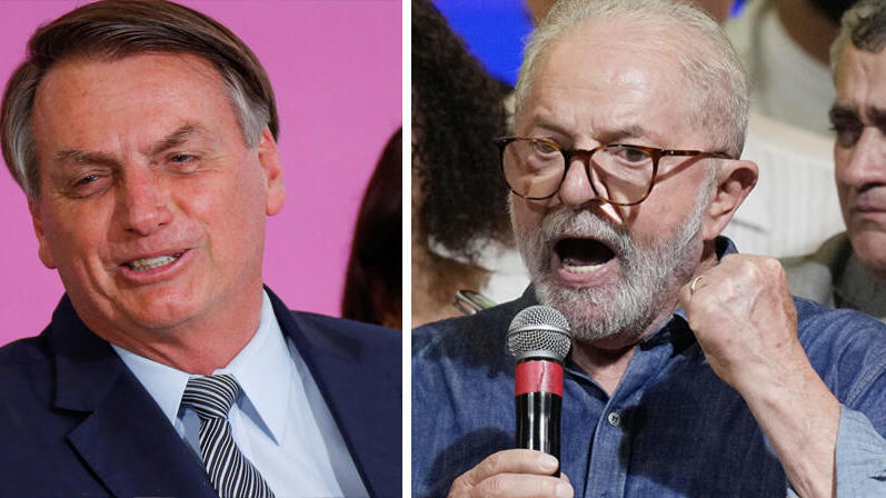  נשיא ברזיל לולה דה סילבה והנשיא לשעבר ז'איר בולסונרו