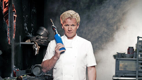 השף גורדון רמזי מתוך התוכנית מטבחי הגיהנום , צילום: באדיבות YES