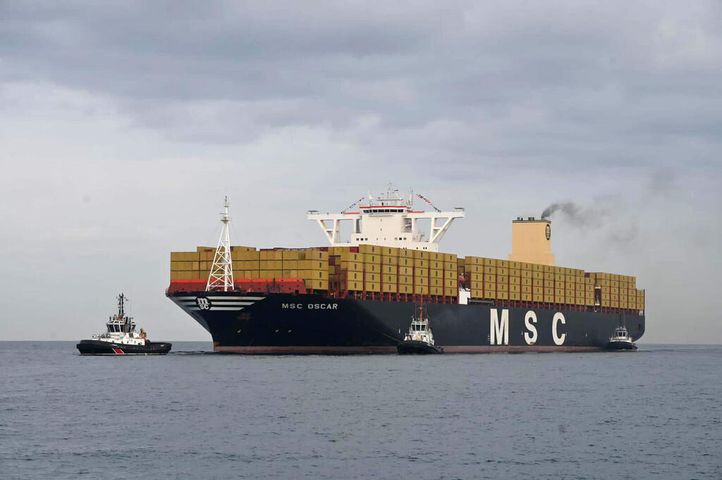 אוניית MSC Oscar בנמל אשדוד