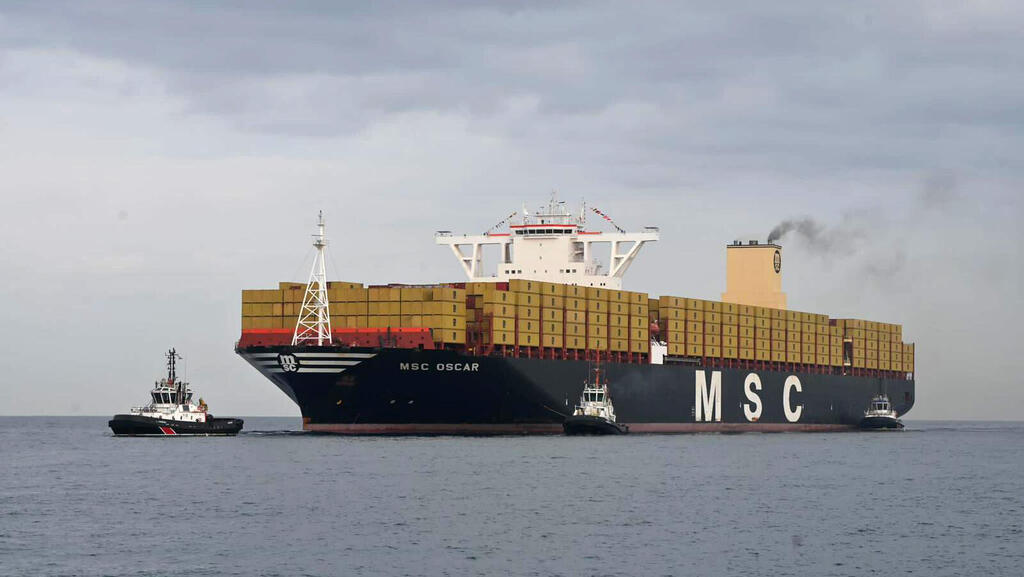 אוניית MSC Oscar בנמל אשדוד