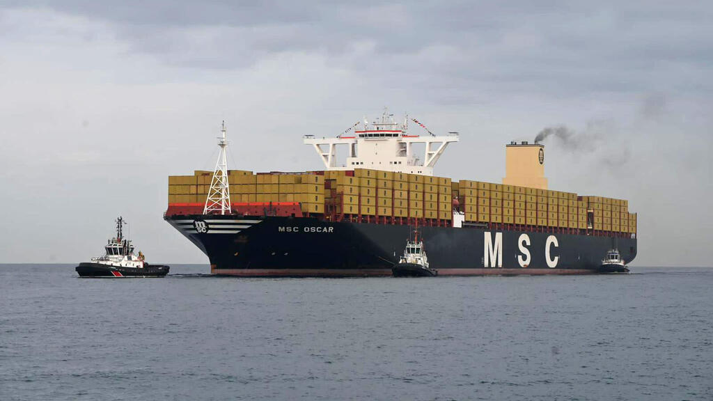אוניית MSC Oscar בנמל אשדוד