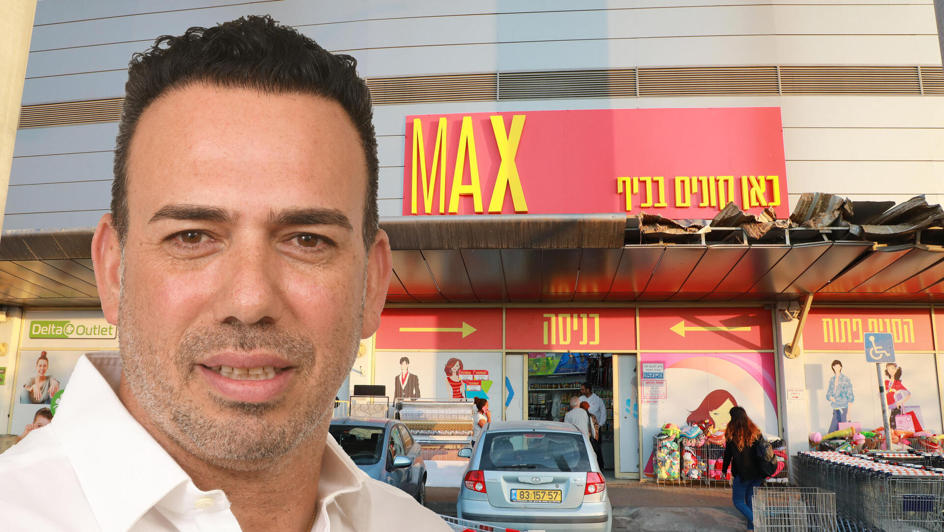 אורי מקס מייסד ו מנכ"ל מקס סטוק על רקע סניף 