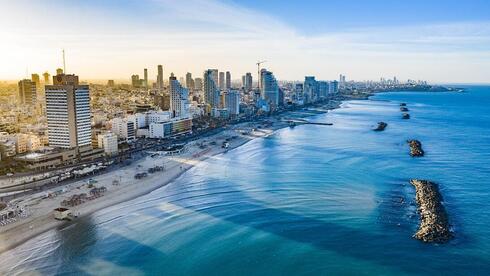 Tel Aviv coastline. 