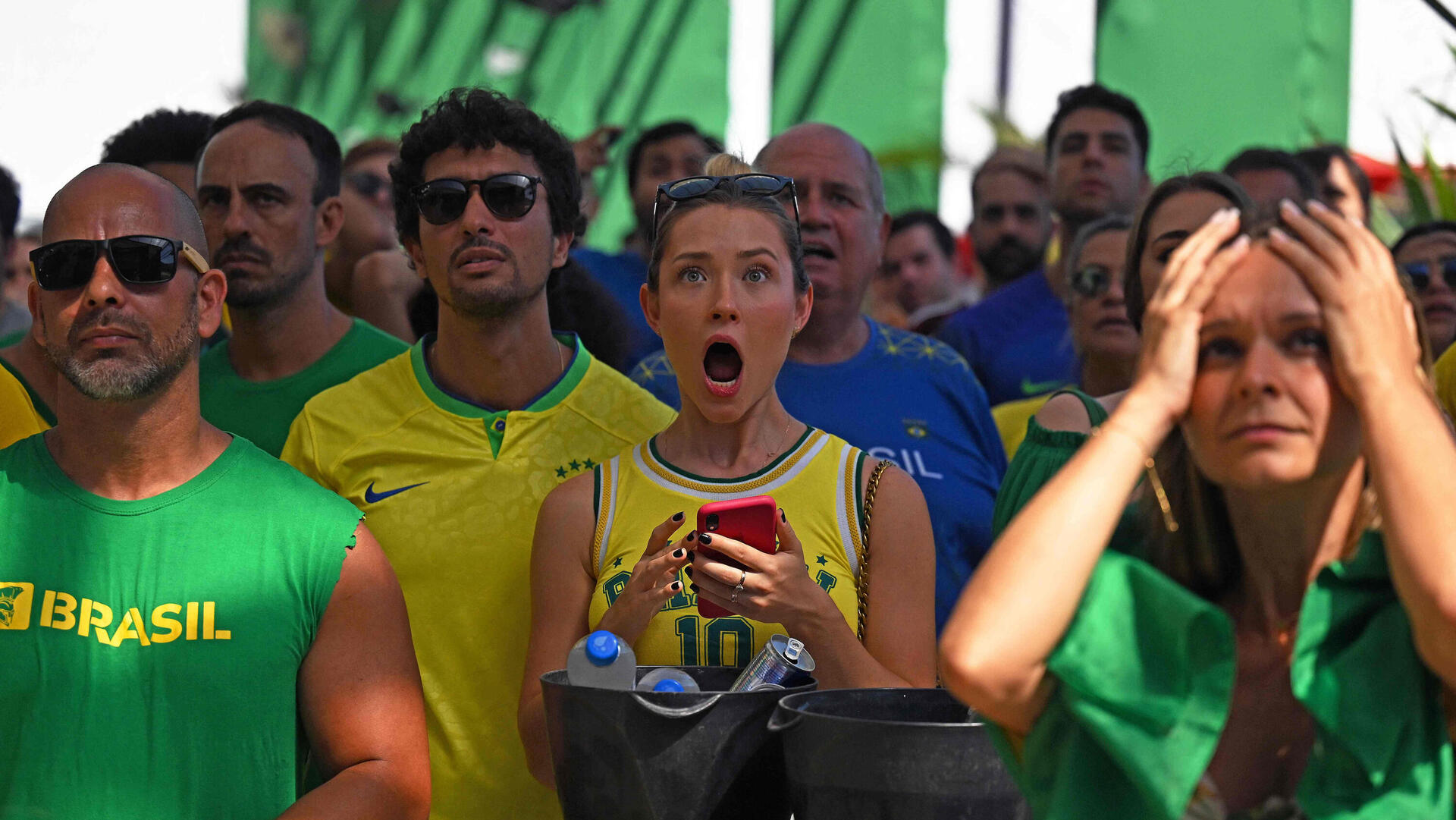 אוהדי ברזיל במשחק נגד קרואטיה מונדיאל קטאר 2022