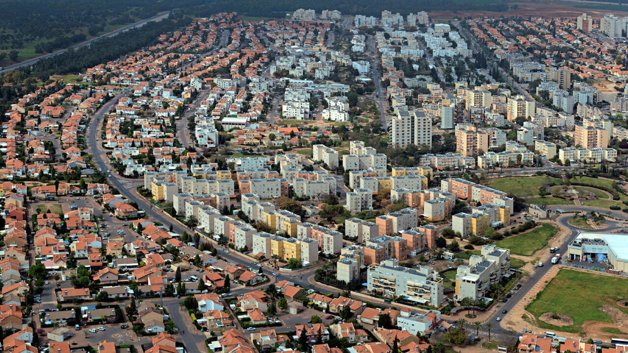 צילום אווירי של ה עיר קריית גת 