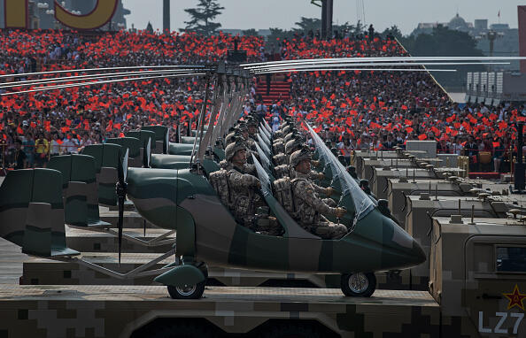 Chinese army parade. Chinese army parade.