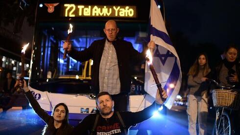 המחאה הערב בתל אביב, צילום: מוטי קמחי