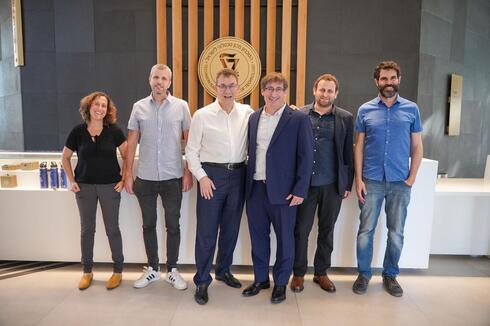 Pfizer Chairman and CEO Albert Bourla with the Technion delegation led by Technion President Professor Uri Sivan. 