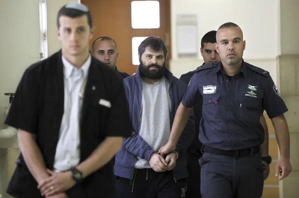 יוסף חיים בן דוד מגיע למשפט נגד רצח נער פלסטיני בן 16 בית המשפט ירושלים 2016