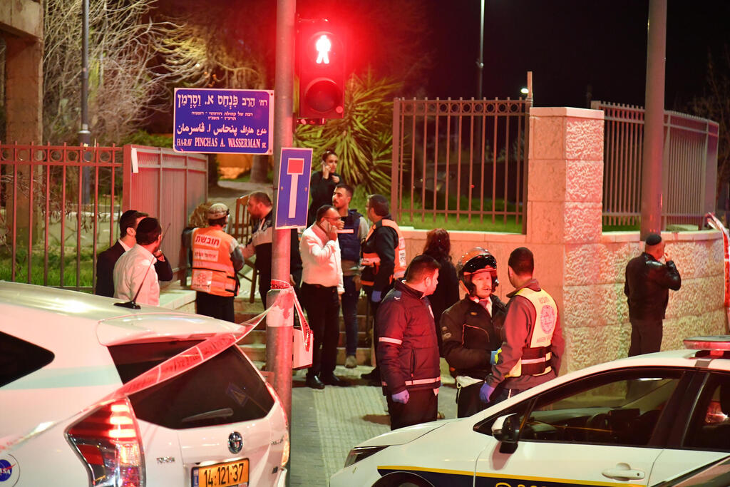 זירה פיגוע ירי נווה יעקב ירושלים ליד בית כנסת 