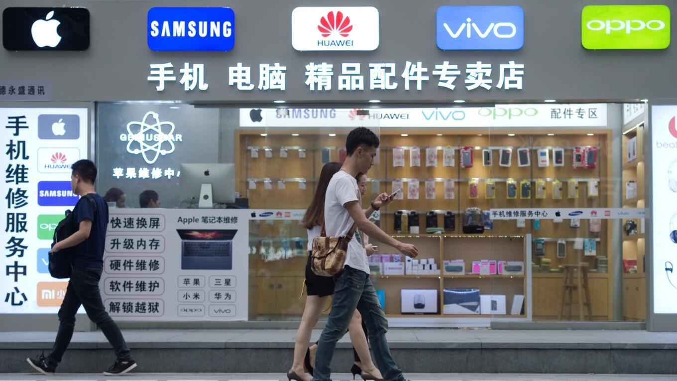 חנות טלפונים בשנגחאי סין סמארטפון סמארטפונים