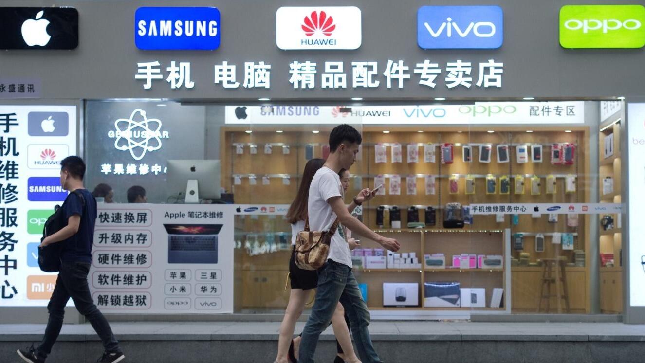 חנות טלפונים בשנגחאי סין סמארטפון סמארטפונים