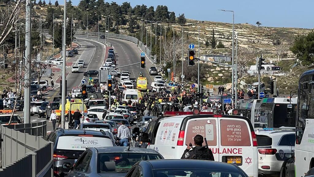 זירת הפיגוע בירושלים דריסה