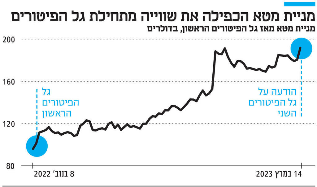 אינפו מניית מטא הכפילה את שווייה מתחילת גל הפיטורים