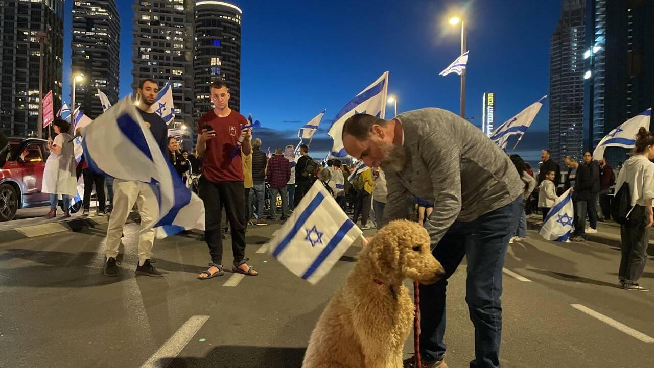 מפגינים בתל אביב 2 יום החרפת המחאה 16.3