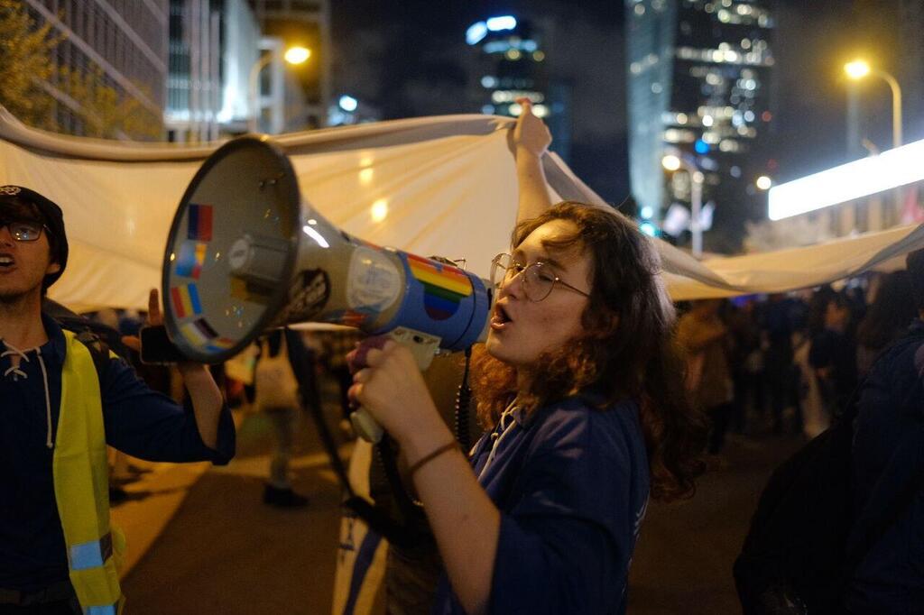 מחאה בתל אביב נגד ההפיכה המשטרית