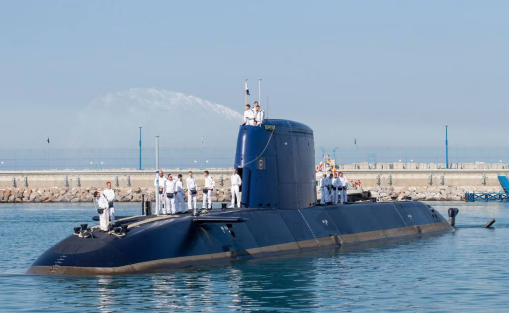 INS Rahav. (Photo: Jack Guez/AFP) צוללת חיל הים רהב תוצרת טיסנקרופ