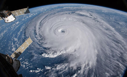 הוריקן בצילום מהחלל, צילום: NASA