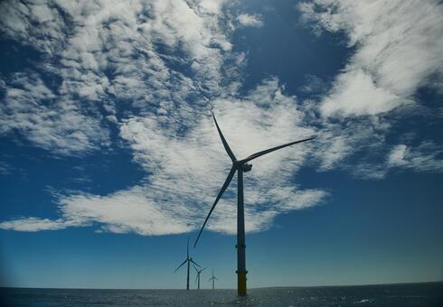 Wind turbines. 