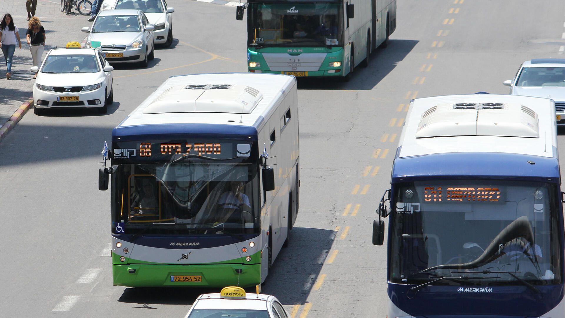 אוטובוסים בגוש דן חברות קווים אגד ו מטרופולין