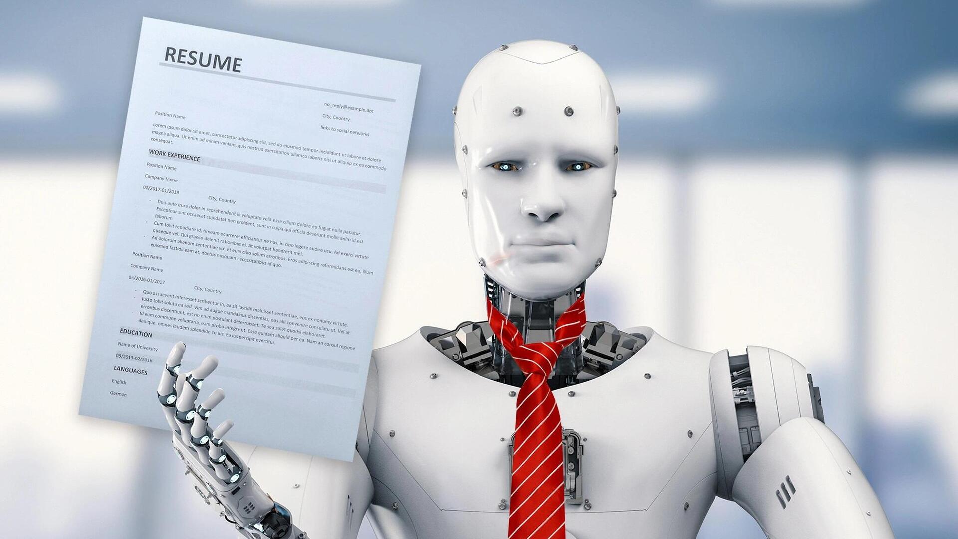בינה מלאכותית AI רובוט רזומה עבודה קורות חיים