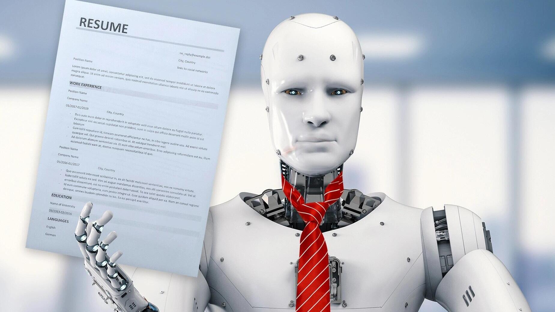בינה מלאכותית AI רובוט רזומה עבודה קורות חיים