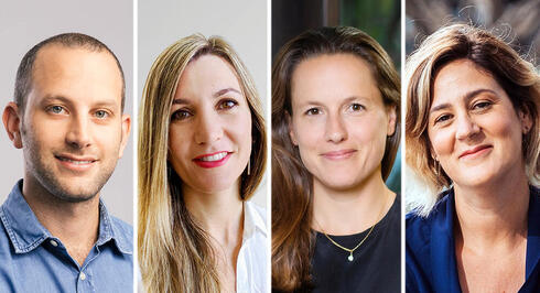 Four of the judges at the Israeli Climate Awards: Roee Furman, Laurie Menoud, Shira Eting, Moran Haviv 