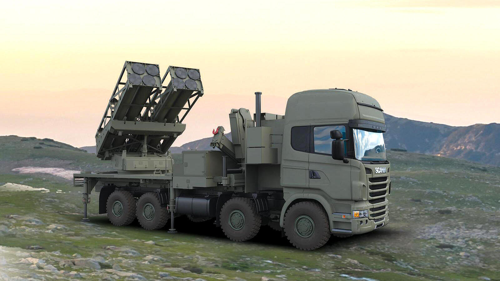 משגר רקטות של חברת אלביט מערכות