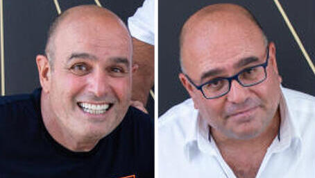 האחים רפי (מימין) ומשה צרפתי, מנכ"לים משותפים של צרפתי ובניו ומבעלי השליטה