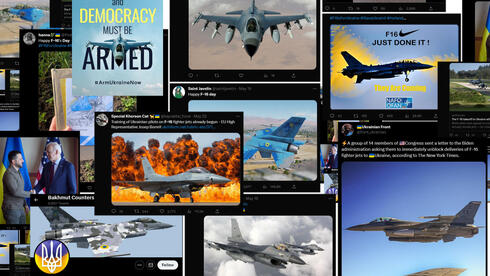 הילולת "יום ה-F16" האוקראינית בטוויטר, צילום: twitter