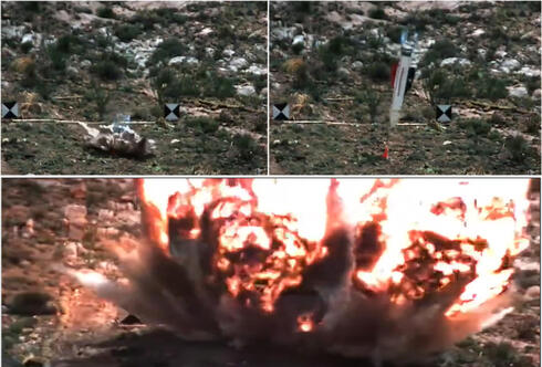 מימין למעלה: הפצצה נופלת, מתחפרת - ומתפוצצת בעוצמה אדירה, צילום: USAF