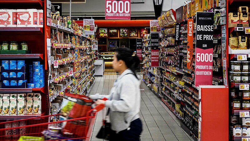 קניות סופרמרקט ב צרפת אינפלציה