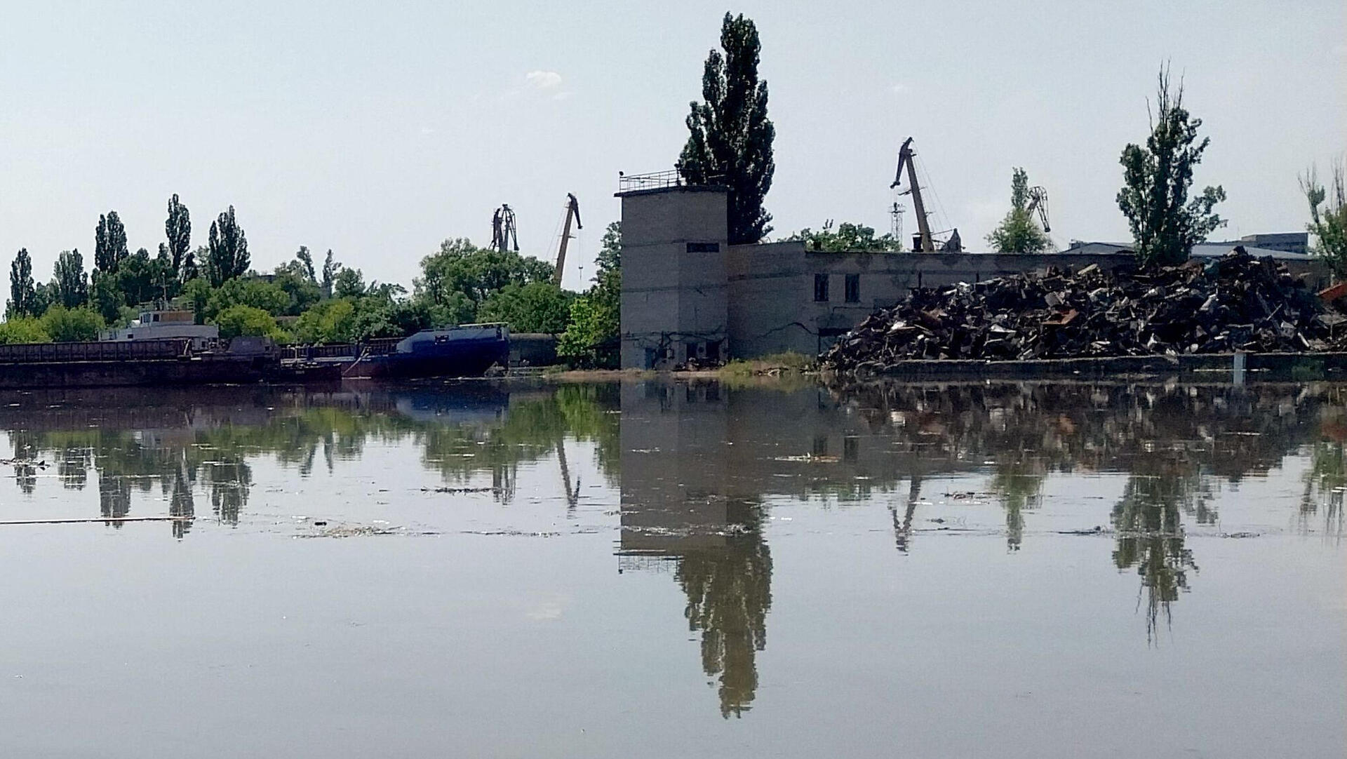 הצפה ב חרסון בעקבות פיצוץ הסכר אוקראינה 6.6.23