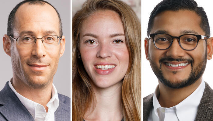 From left: Yarden Yitzhaki, Iris ten Have, Anil Achyuta 