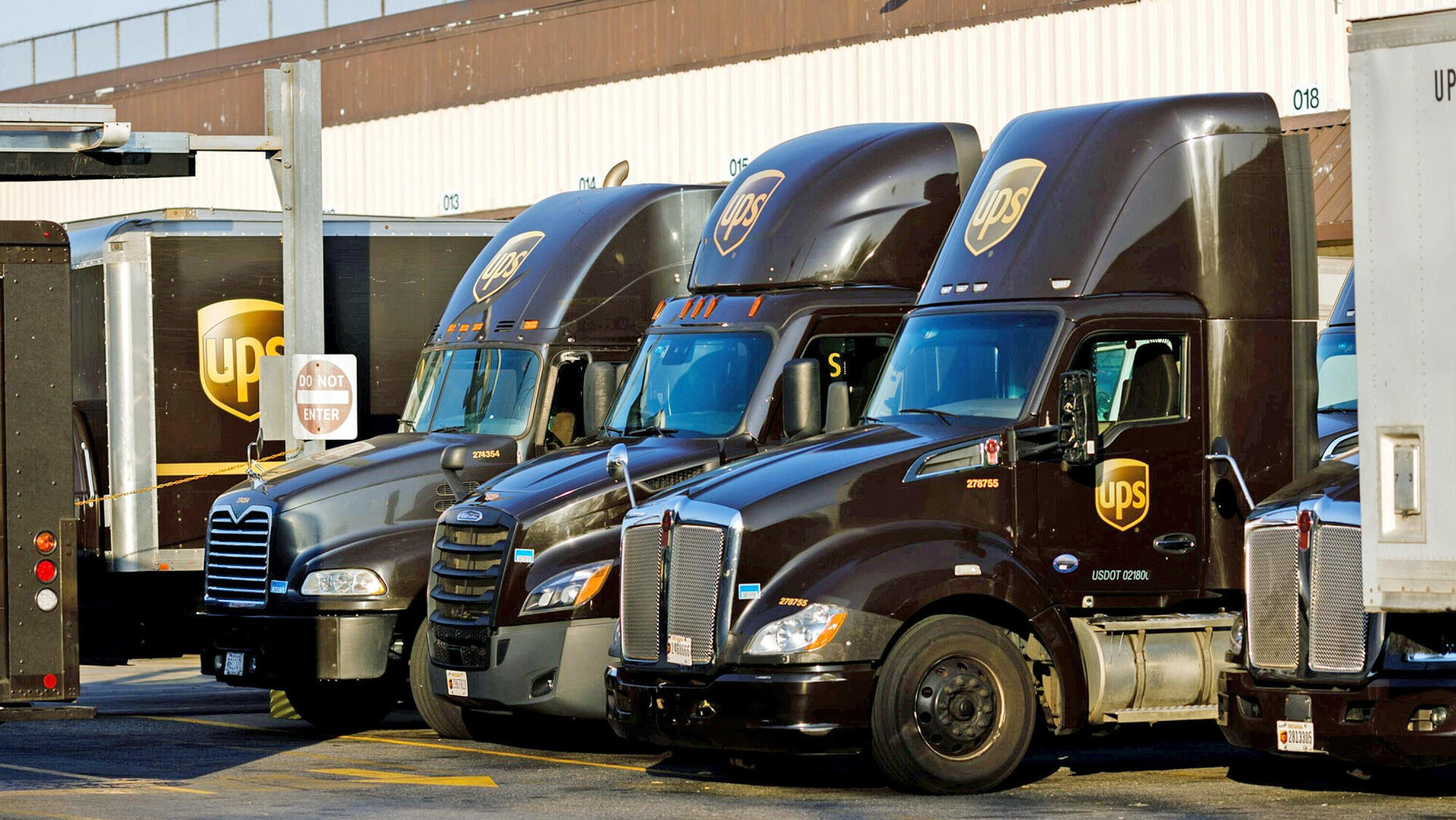 משאית משאיות של UPS